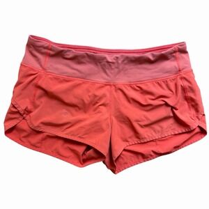 Lululemon Run Speed Shorts Womens Size 6 Pink Athletic Running Yoga Workout
